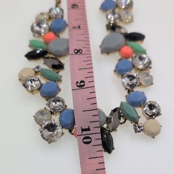 J. Crew Blue and Green Necklace with Vintage Charm - Picture 4 of 5